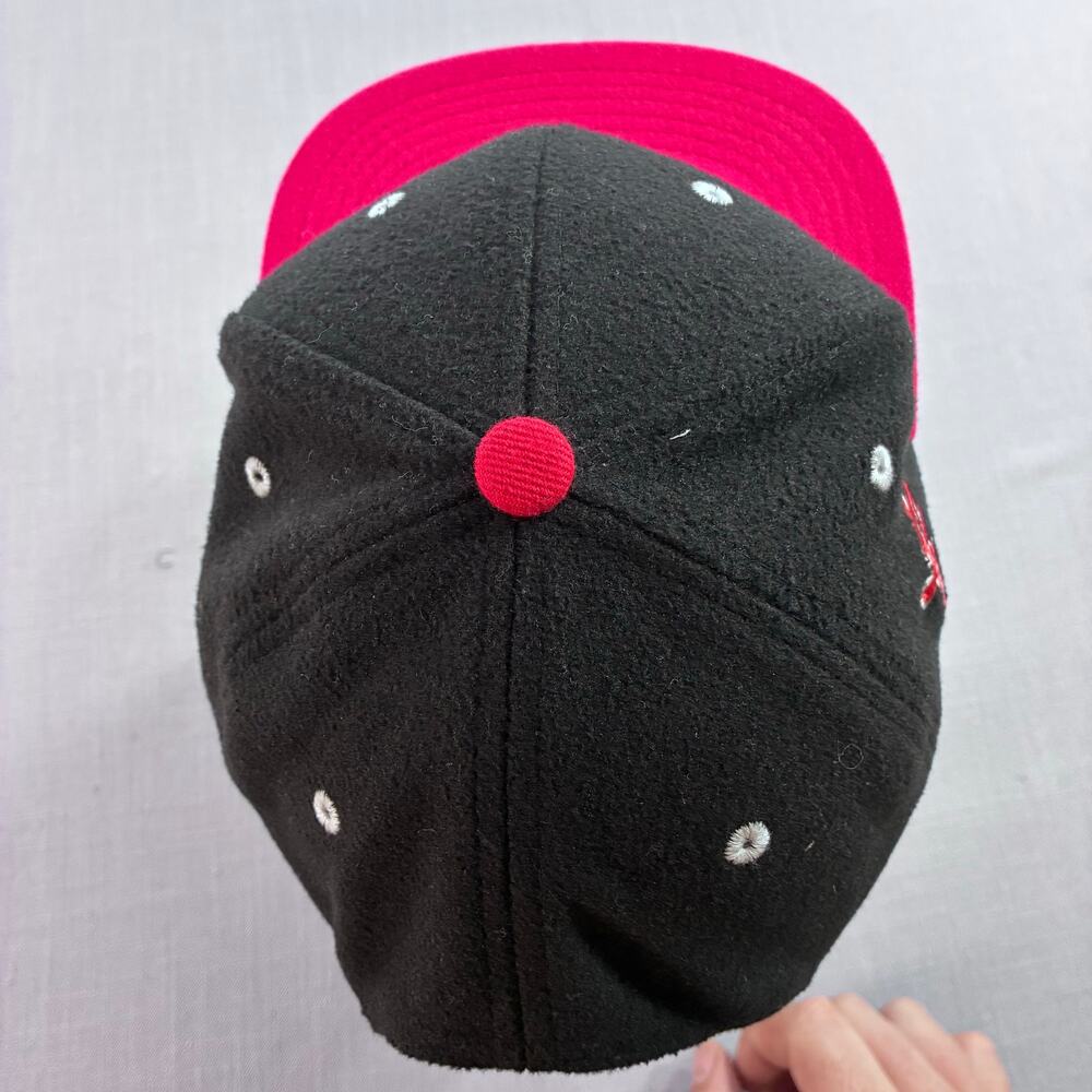 Young & Reckless Los Angeles Reckless Snapback Hat Black Red Cap - Picture 3 of 7